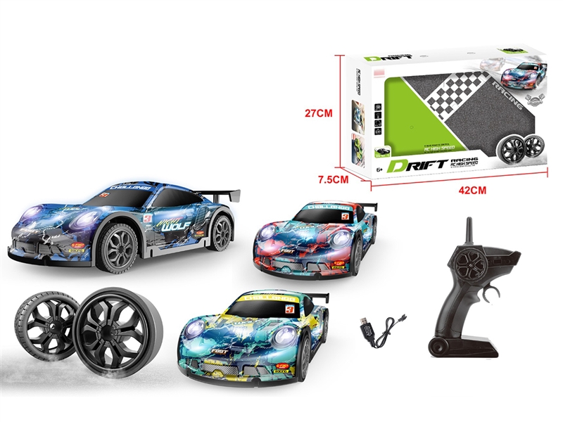 R/C CAR W/ LIGHT,3COLOURS - HP1212013