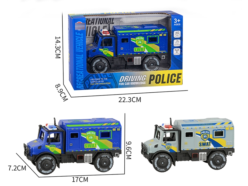 FRICTION  POLICE CAR，2COLOURS - HP1212337