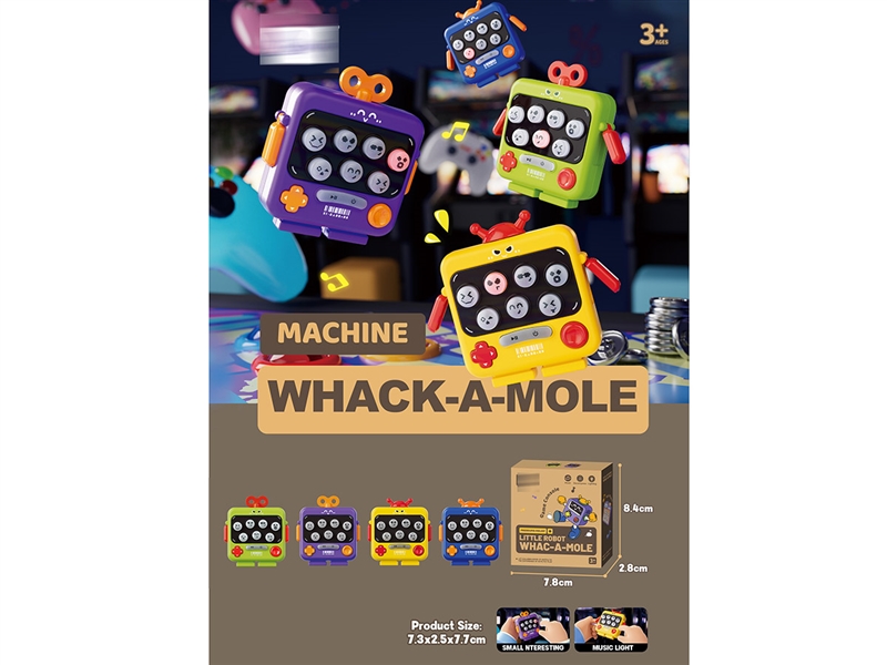 WHACK-A-MOLE MACHINE W/LIGHT & MUSIC - HP1212546