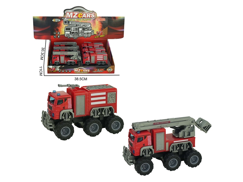 DOUBLE FRICTION FIRE CAR,6PCS/DISPLAY BOX - HP1213512