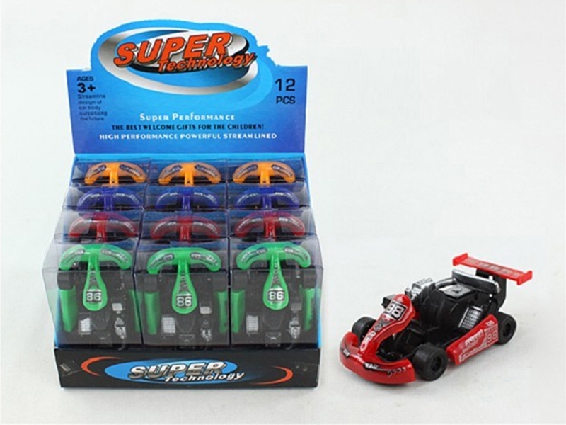 PULL BACK CAR,12PCS,4 COLOURS/DISPLAY BOX - HP1213643