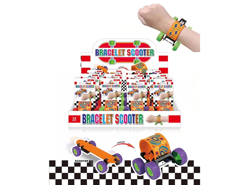 SKATEBOARD BRACELET,12PCS/DISPLAY BOX - HP1213754