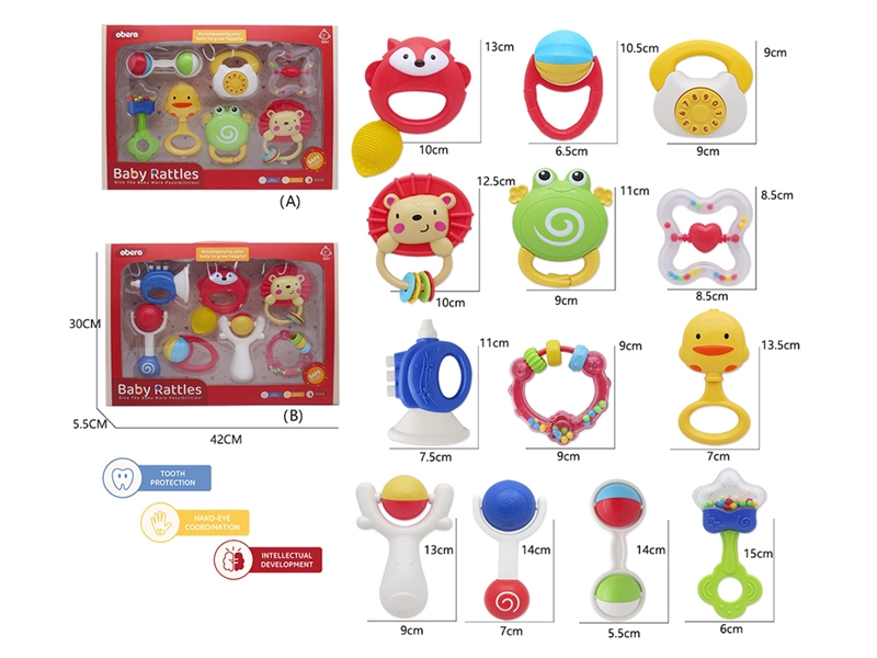 BABY RATTLE 7PCS,2ASST - HP1213800