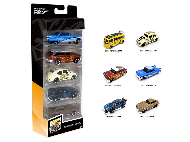 1:64 FREE WAY DIE-CAST CAR,5PCS - HP1213907