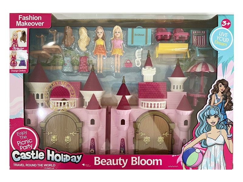 CASTLE ST W/LIGHT & MUSIC & DOLL（INCLUDED BUTTON 3AG13） - HP1214181