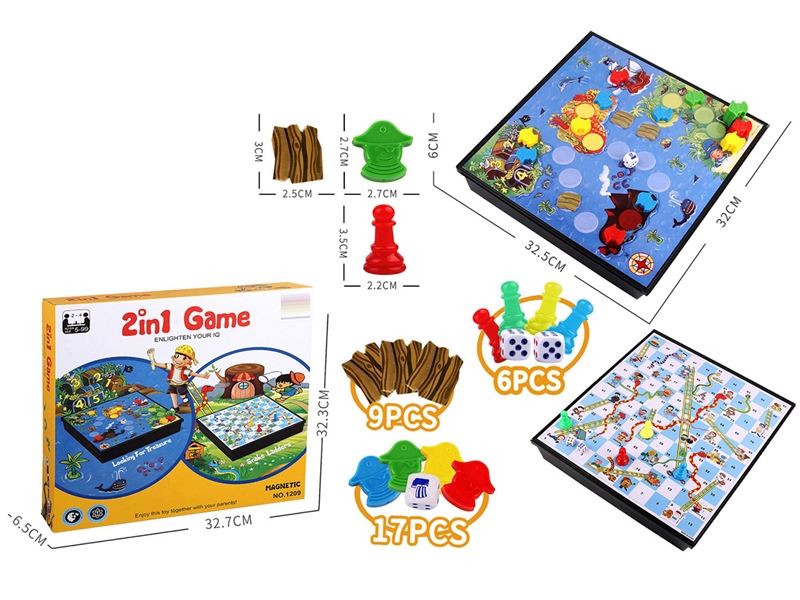 2 IN 1 MAGNETIC CHESS GAME - HP1214293