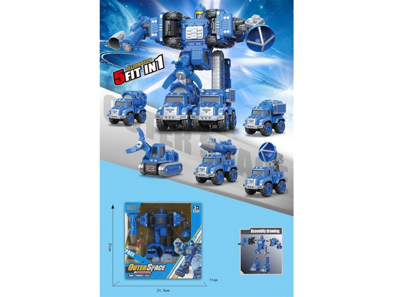 PULL BACK DIE-CAST DEFORMATION ROBOTS - HP1214300