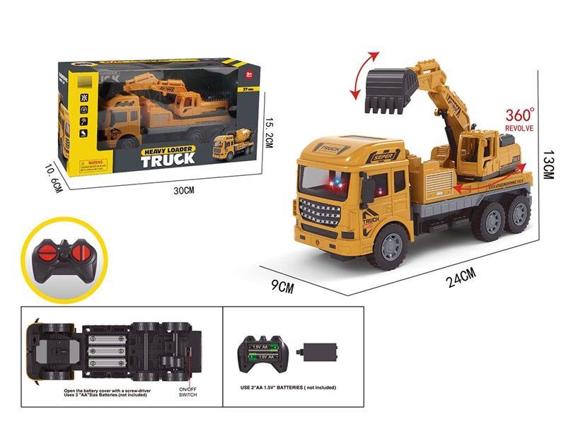 4-CHANNE R/C CONSTRUCTION TRUCK（NOT INCLUDED BATTERY） - HP1214464