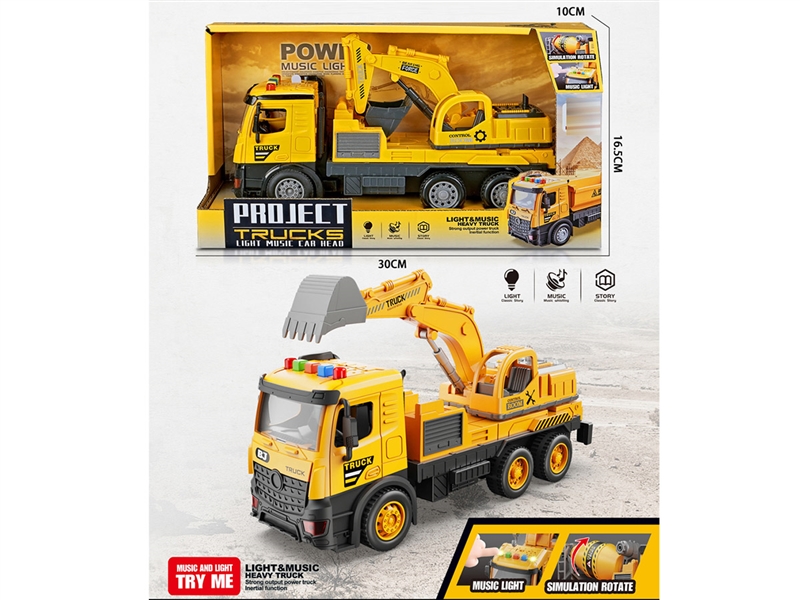 FRICTION CONSTRUCTION TRUCK W/LIGHT & SOUND - HP1214487