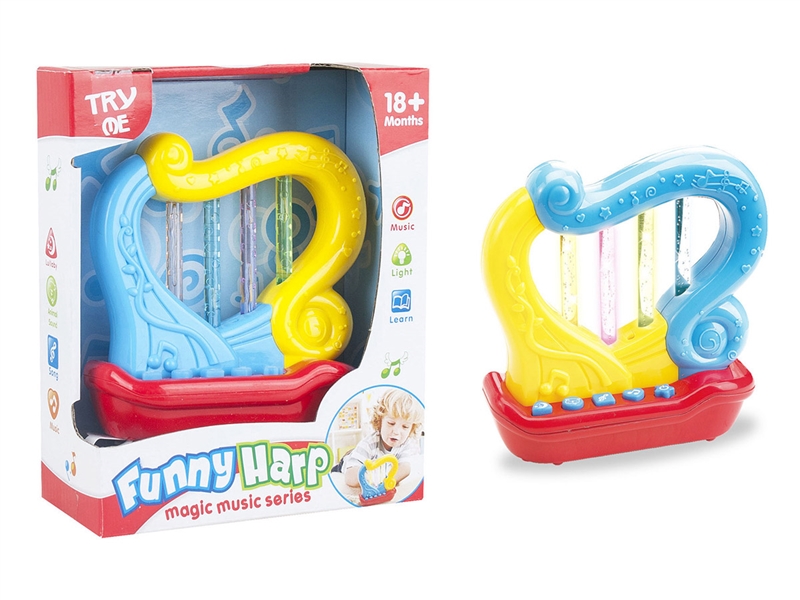 BABY HARP W/LIGHT & MUSIC（INCLUDED BATTERY） - HP1214667