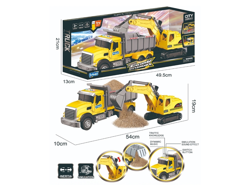 1:14 FRICTION TRUCK(INCLUDED BATTERY） - HP1214745