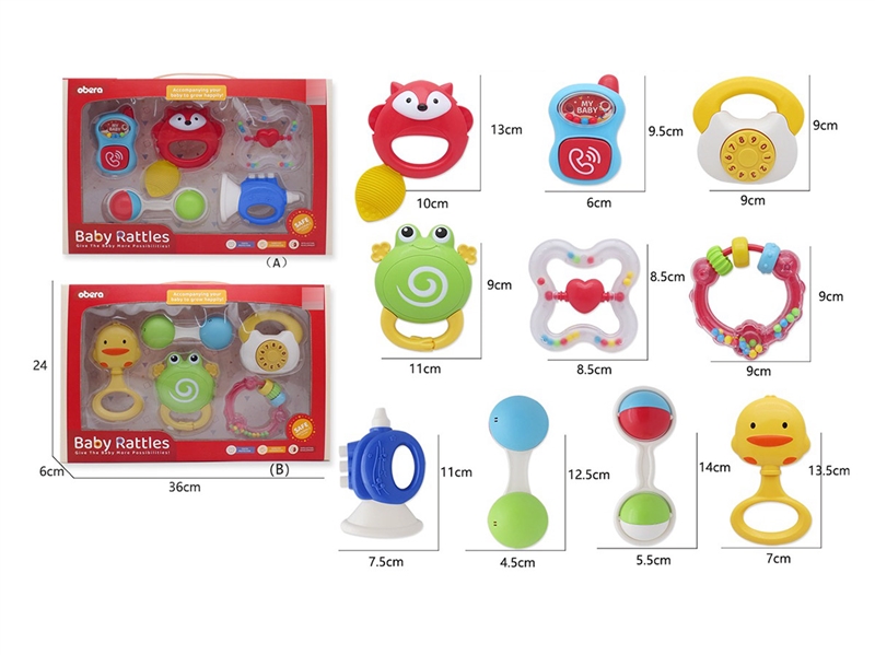 BABY RATTLE 5PCS,2ASST - HP1214837