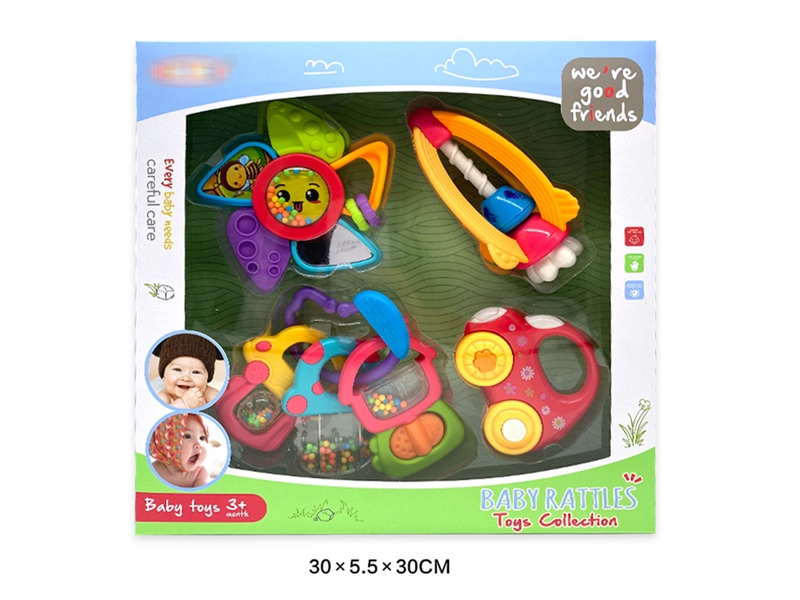 BABY RATTLE 4PCS - HP1215242