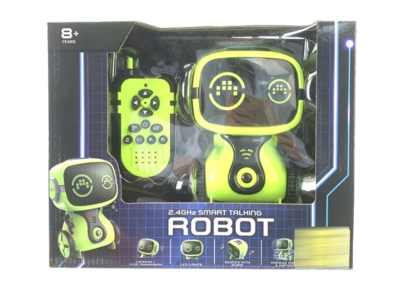 2.4G ROBOT WALKIE TALKIE W/FORWARD & RETREAT & TURN AROUND &LIGHT & PROGRAMME & SOUND & DANCING - HP1215411