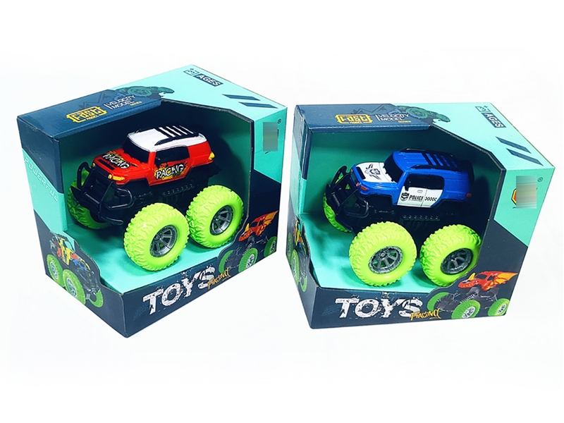 3CM DOUBLE FRICTION STUNT CAR RED/BLUE - HP1215768