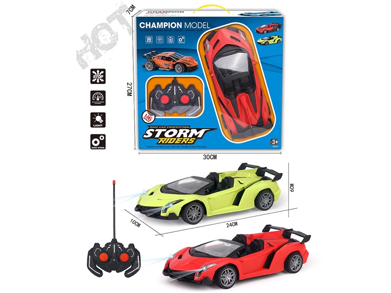 4-CHANNE R/C CAR,2COLOURS ( NOT INCLUDED BATTERY ) - HP1216019