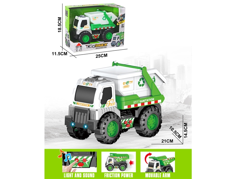 FRICTION TRUCK W/LIGHT & SOUND (INCLUDED BATTERY) - HP1216576