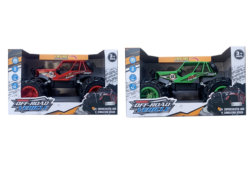 FRICTION CAR W/LIGHT & SOUND,2COLOURS - HP1216756