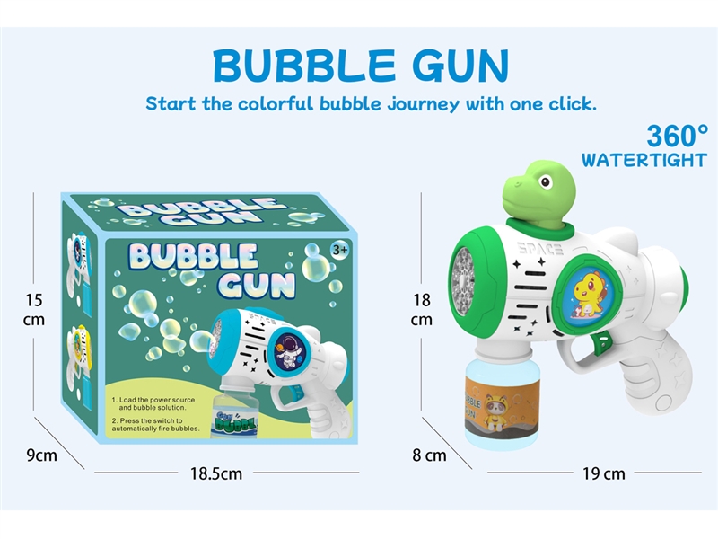 BUBBLE GUN W/LIGHT - HP1216783