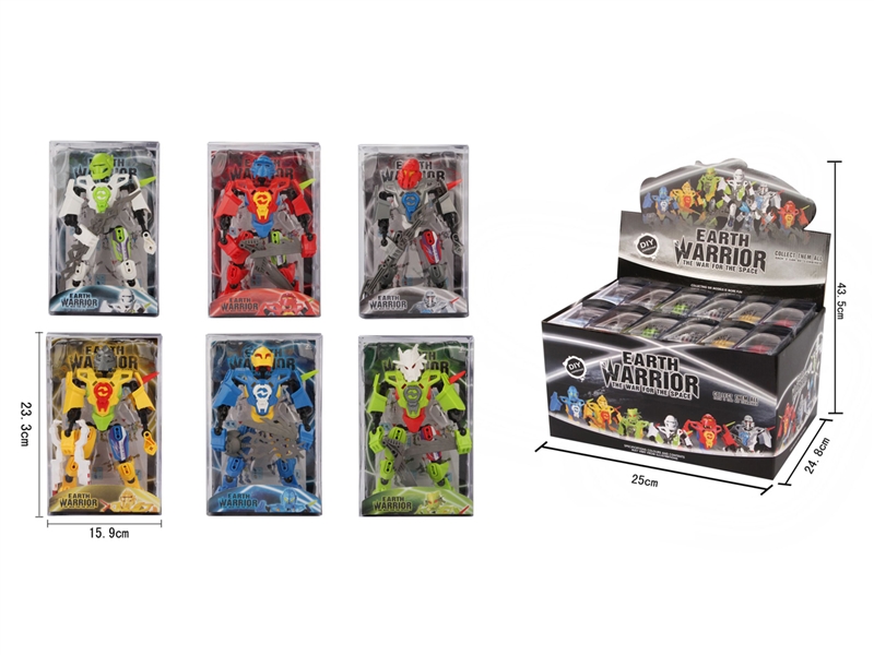 DEFORMATION ROBOTS，12PCS/DISPLAY BOX - HP1216808