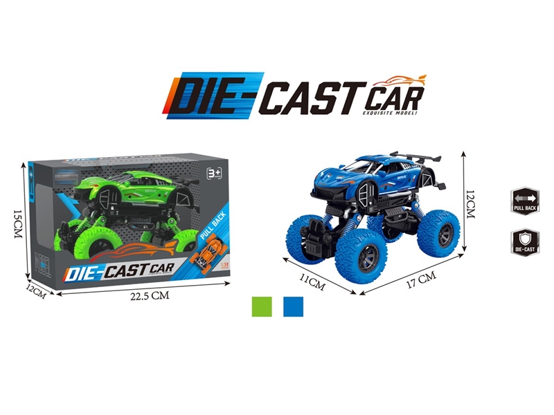 PULL BACK DIE-CAST 4WD CLIMBING CAR - HP1217131