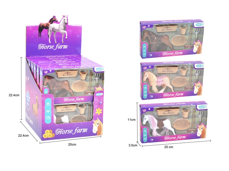 HORSE W/ACCESSORIES , 12PCS/DISPLAY BOX - HP1217188