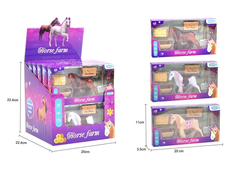 HORSE W/ACCESSORIES , 12PCS/DISPLAY BOX - HP1217189