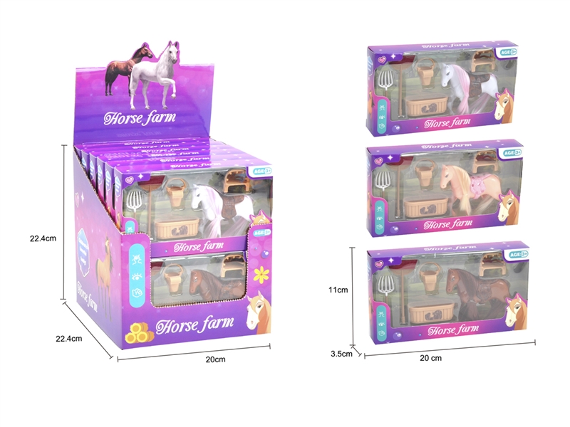 HORSE W/ACCESSORIES , 12PCS/DISPLAY BOX - HP1217190