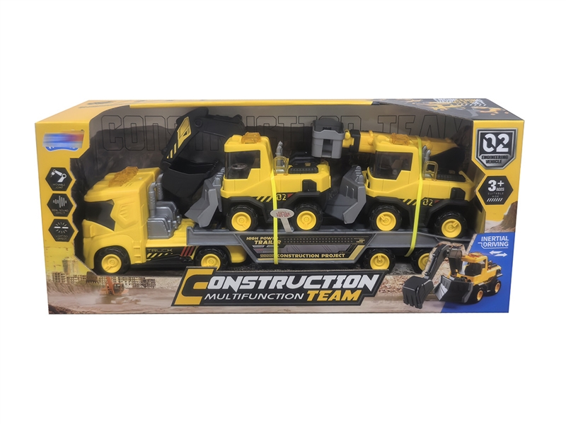 FRICTION CONSTRUCTION TRUCK W/LIGHT & SOUND - HP1217519