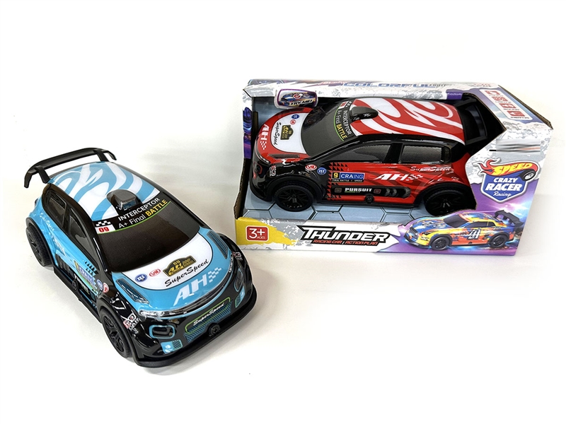 FRICTION STUNT CAR W/LIGHT & SOUND，2COLORS - HP1217536