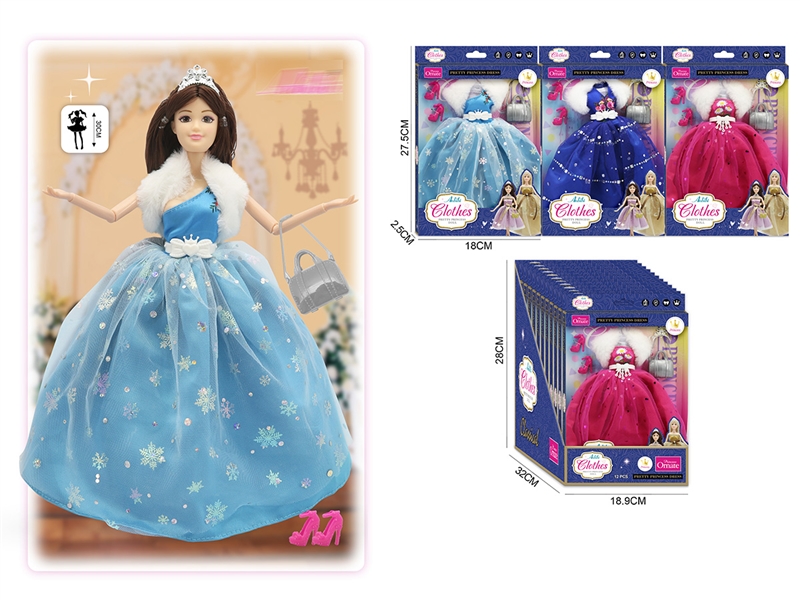 DOLLS CLOTHING 3ASST,12PCS/DISPLAY BOX - HP1217903