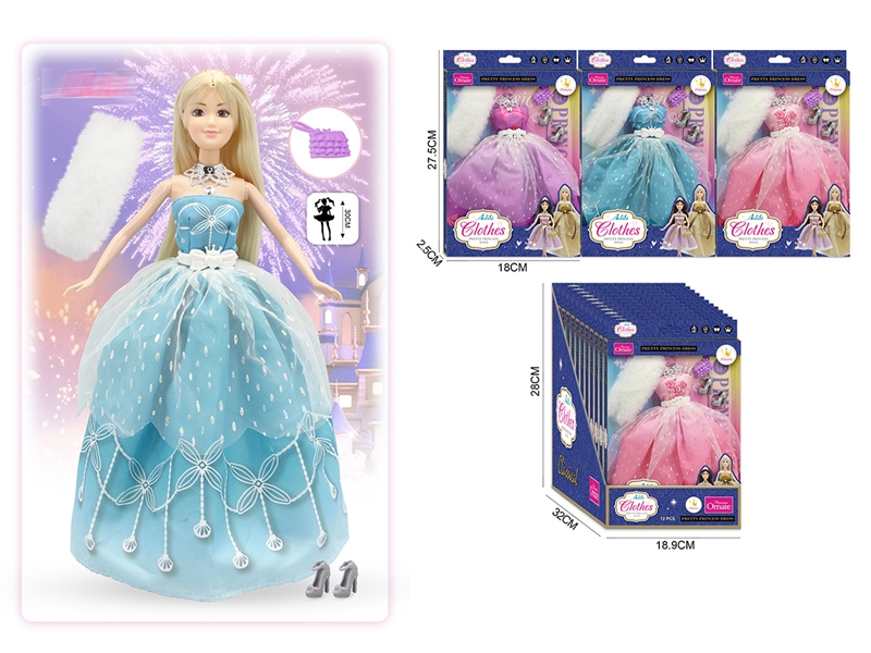 DOLLS CLOTHING 3ASST,12PCS/DISPLAY BOX - HP1217906