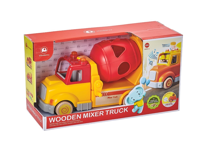 FREE WAY WOODEN TRUCK W/LIGHT & MUSIC - HP1218553