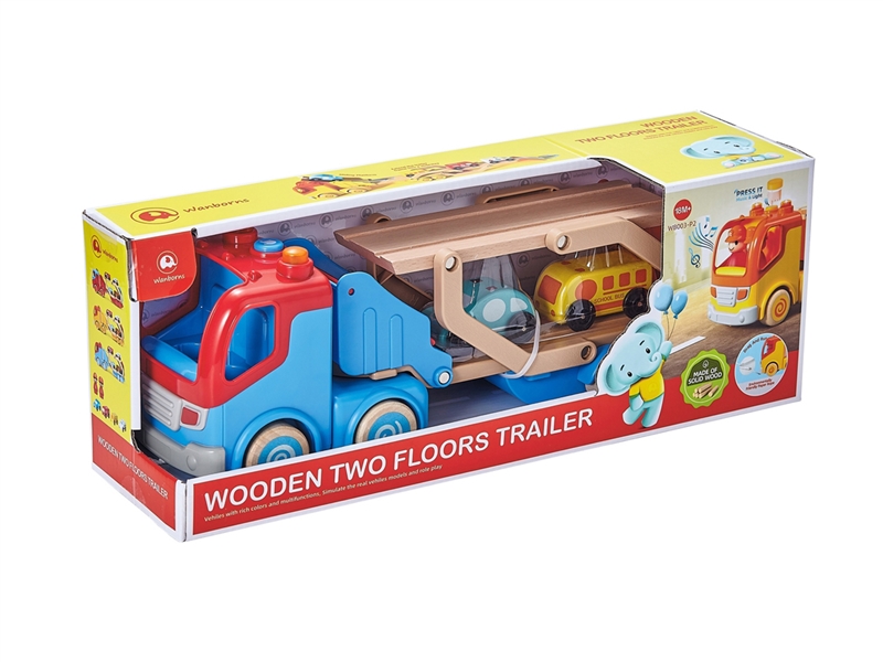 FREE WAY WOODEN TRUCK W/LIGHT & MUSIC - HP1218554