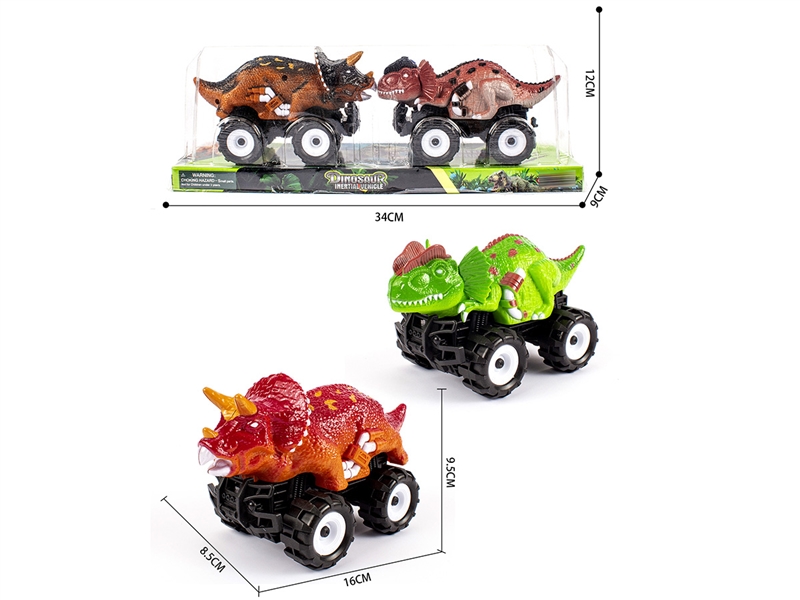 FRCTION DINOSAUR CAR W/FRCTION CAR ,2COLOURS - HP1218779