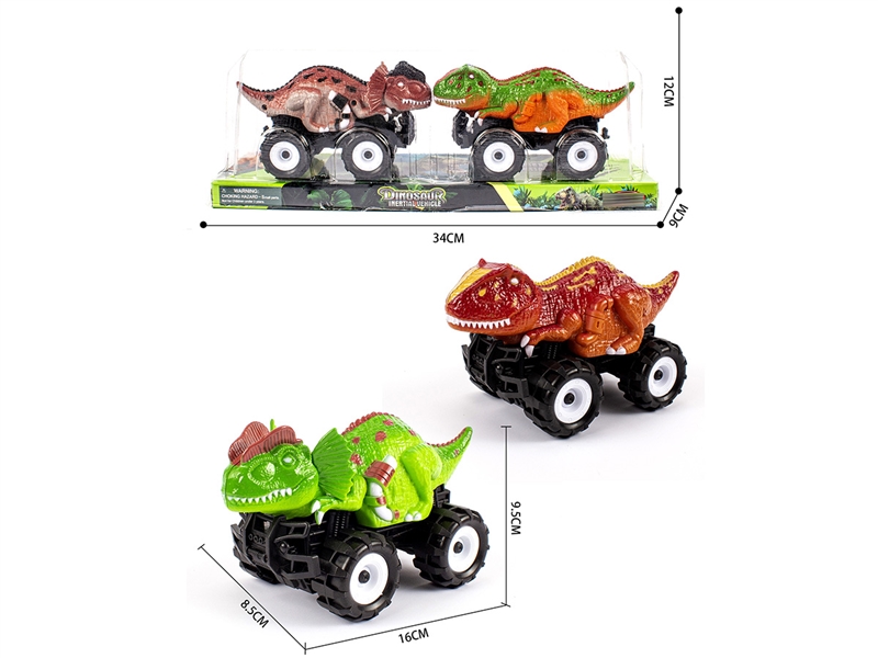 FRCTION DINOSAUR CAR W/FRCTION CAR ,2COLOURS - HP1218782