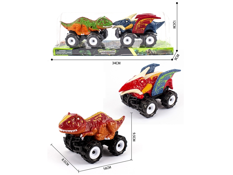 FRCTION DINOSAUR CAR W/FRCTION CAR ,2COLOURS - HP1218785