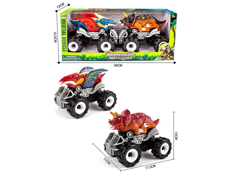 FRCTION DINOSAUR CAR W/FRCTION CAR ,2COLOURS - HP1218800