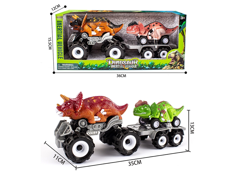 FRCTION DINOSAUR CAR W/FRCTION CAR ,2COLOURS - HP1218801