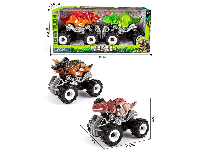 FRCTION DINOSAUR CAR W/FRCTION CAR ,2COLOURS - HP1218802