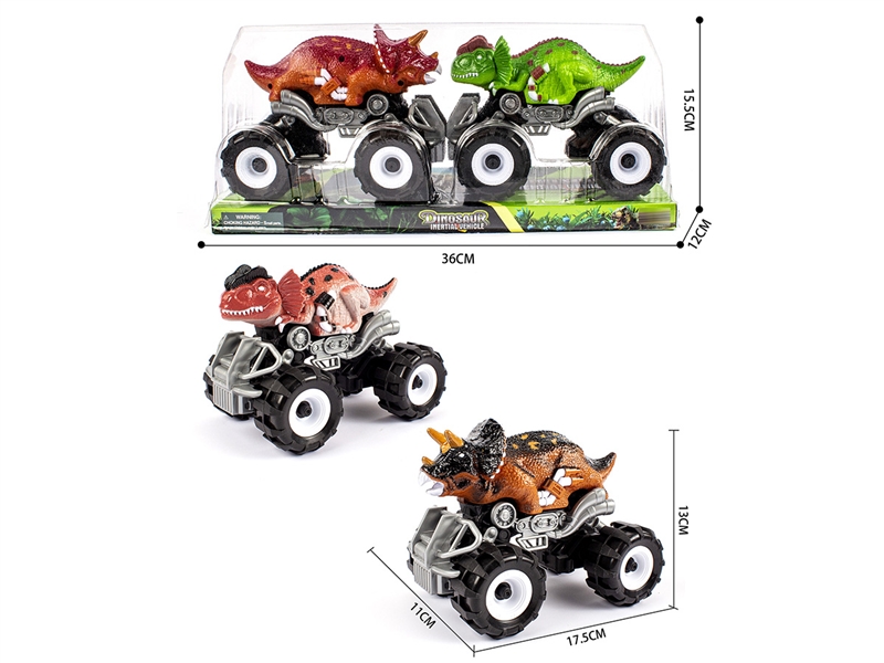 FRCTION DINOSAUR CAR W/FRCTION CAR ,2COLOURS - HP1218813