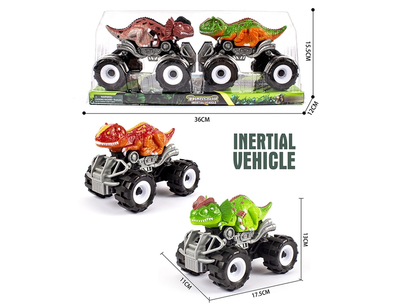 FRCTION DINOSAUR CAR W/FRCTION CAR ,2COLOURS - HP1218815