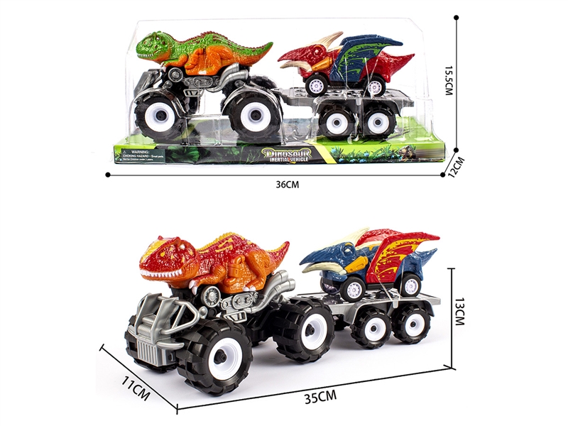 FRCTION DINOSAUR CAR W/FRCTION CAR ,2COLOURS - HP1218816