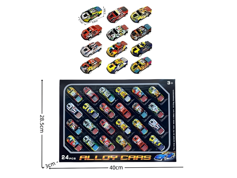 PULL BACK DIE-CAST CAR 24PCS - HP1218995