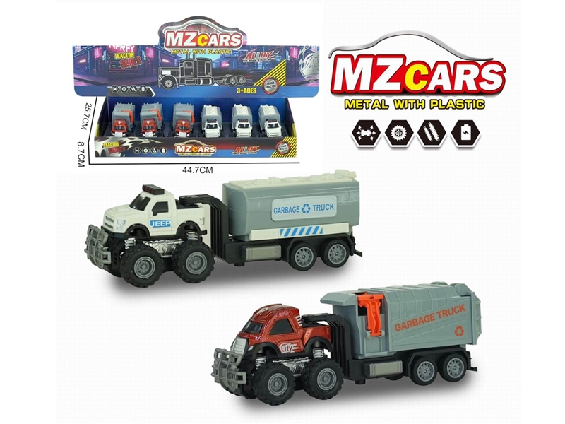 DOUBLE FRICTION DIE-CAST CAR , 6PCS/DISPLAY BOX - HP1219357