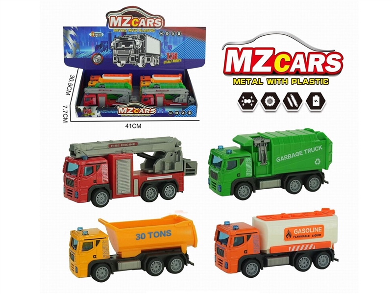 PULL BACK DIE-CAST CAR , 8PCS/DISPLAY BOX - HP1219358