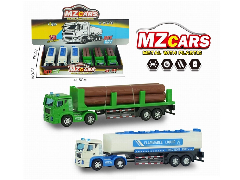 PULL BACK DIE-CAST TRUCK , 6PCS/DISPLAY BOX - HP1219359