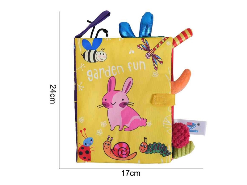 毛绒玩具  Kidsbooks 尾巴布书 花园动物布书 - HP1222457