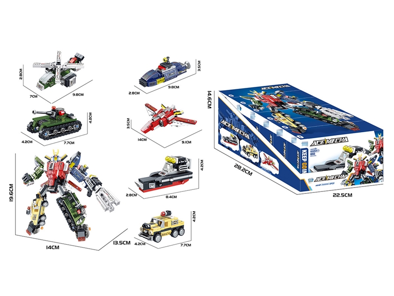 BUILDING BLOCKS，101-121PCS,6PCS/DISPLAY BOX - HP1222699