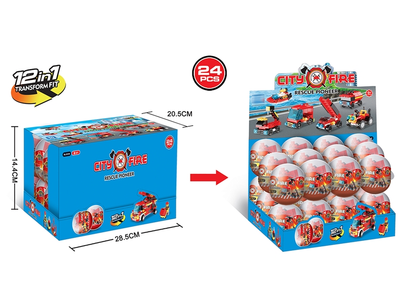 BUILDING BLOCK-EGG TWISTER,24PCS/DISPLAY BOX - HP1222800